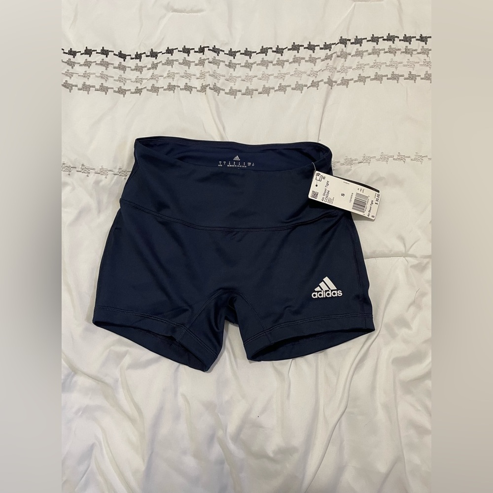 Blue Adidas Spandex Shorts